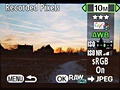 Pentax K-m menu-interface