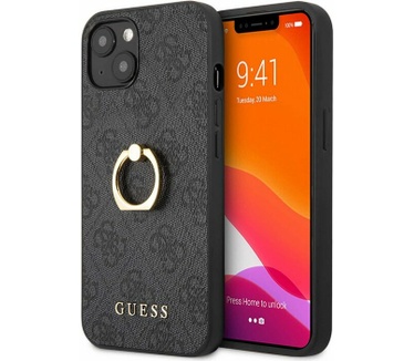 Guess 4G Ring Back Case - Apple iPhone 13 (6.1") - Grijs Grijs