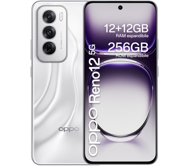 OPPO Reno12, 12GB ram, 256GB opslag Zilver