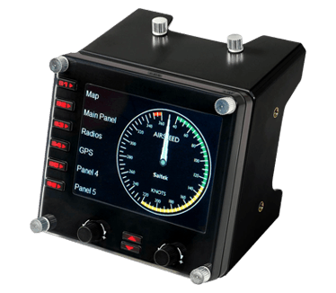 Logitech G Flight Instrument Panel Zwart