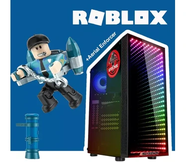 ScreenON - Roblox Aerial Enforcer Hero - GamePC (GamePC + 24 Inch Monitor + Toetsenbord + Muis)