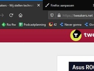 Firefox: compacte modus, normale modus en touch-modus