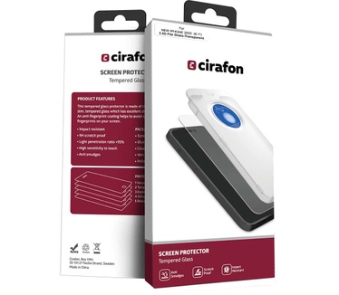 Cirafon Ultra-Wide (Double Tempered) 9H iPhone 13, iPhone 13 Pro, iPhone 14, iPhone 16e