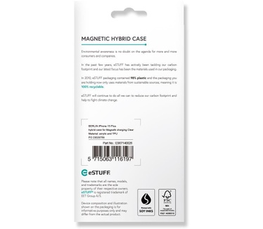 eStuff ES67140026 (iPhone 15 Plus) Transparant