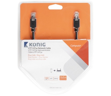Konig RJ45, cat. 5e, 15 m