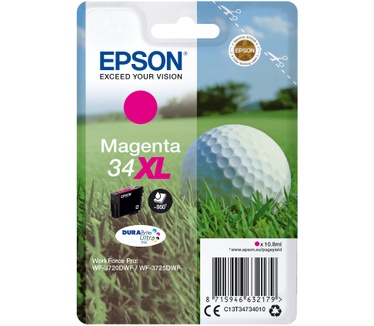 Epson Singlepack Magenta 34XL DURABrite Ultra Ink