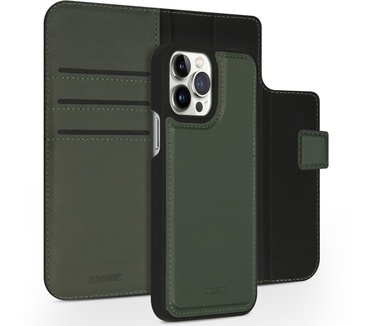 Accezz Premium Leather 2 in 1 Wallet Bookcase iPhone 13 Pro Max - Groen