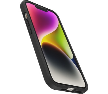 Otterbox OtterBox React-hoesje voor iPhone 14, schokbestendig, valbestendig, ultradun, beschermende, getest volgens militaire standaard, Antimicrobieel, Black Crystal