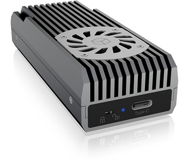 Icy Box External Type-C enclosure for M.2 NVMe SSD Zwart