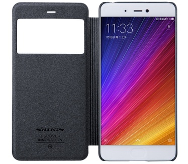 Nillkin New Sparkle S-View Book Case voor Xiaomi Mi5S - Zwart