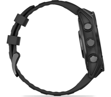 Garmin fēnix 8, 47mm, RVS body, Gorilla Glass, Grijs (Zwart)