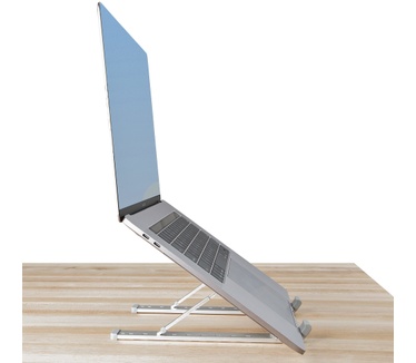 Startech.com Inklapbare Laptopstandaard, Verstelbare Hoek, Ergonomische Laptophouder, Draagvermogen 10Kg, Ventileren/Kantelen/Verhogen, Aluminium Tablet/Laptop Steun/Riser/Staander