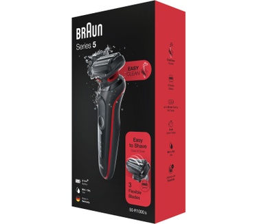 Braun Series 5 50-R1000s Elektrisch Scheerapparaat, Rood