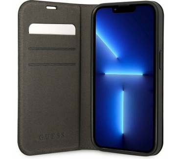 Guess 4G Book Case voor Apple iPhone 14 (6.1") - Grijs Grijs