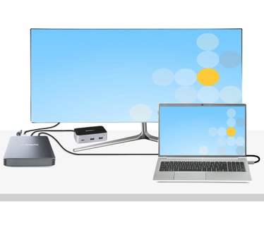 Startech.com 4 Bay Thunderbolt 3 NVMe Behuizing voor M.2 NVMe SSD Drives, SSD M.2 Enclosure, 1x DisplayPort Video/ 2x TB3 Downstream Poorten, 40Gbps, 72W Power Supply, Externe Harde Schijf Behuizing