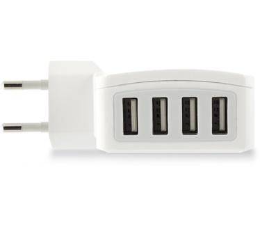 Ewent EW1304 4-Poorts Smart USB Lader 5.4A