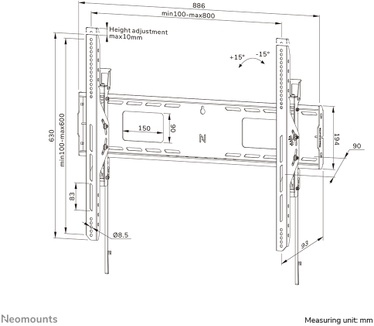 Neomounts Neomounts heavy duty tv wandsteun