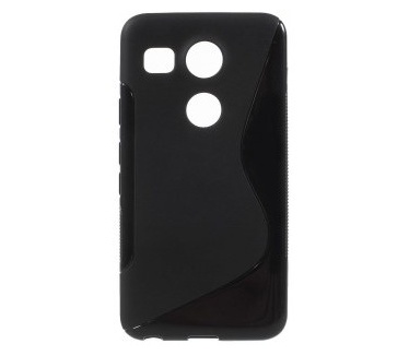 qMust S-Style TPU Case LG Nexus 5X - zacht rubberen hoes - zwart