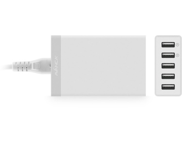 Avanca 5-Poorts USB Hub - Wit