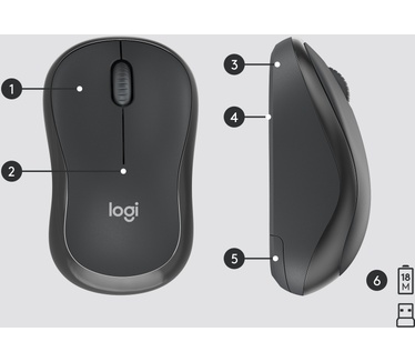 Logitech MK295 Silent Wireless Combo (Qwertz CH) Zwart