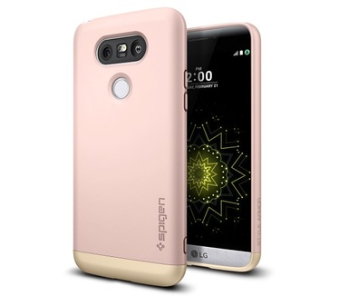 Spigen Style Armor LG G5 Case - Rose Gold (G5) Blauw
