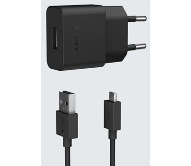 Sony Mobile Charger UCH20 - lader inclusief kabel - zwart