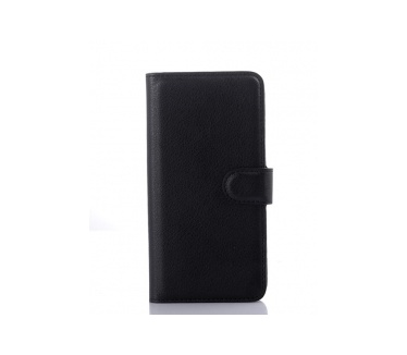 HTC Desire 626 Litchi Leather Stand Case Zwart
