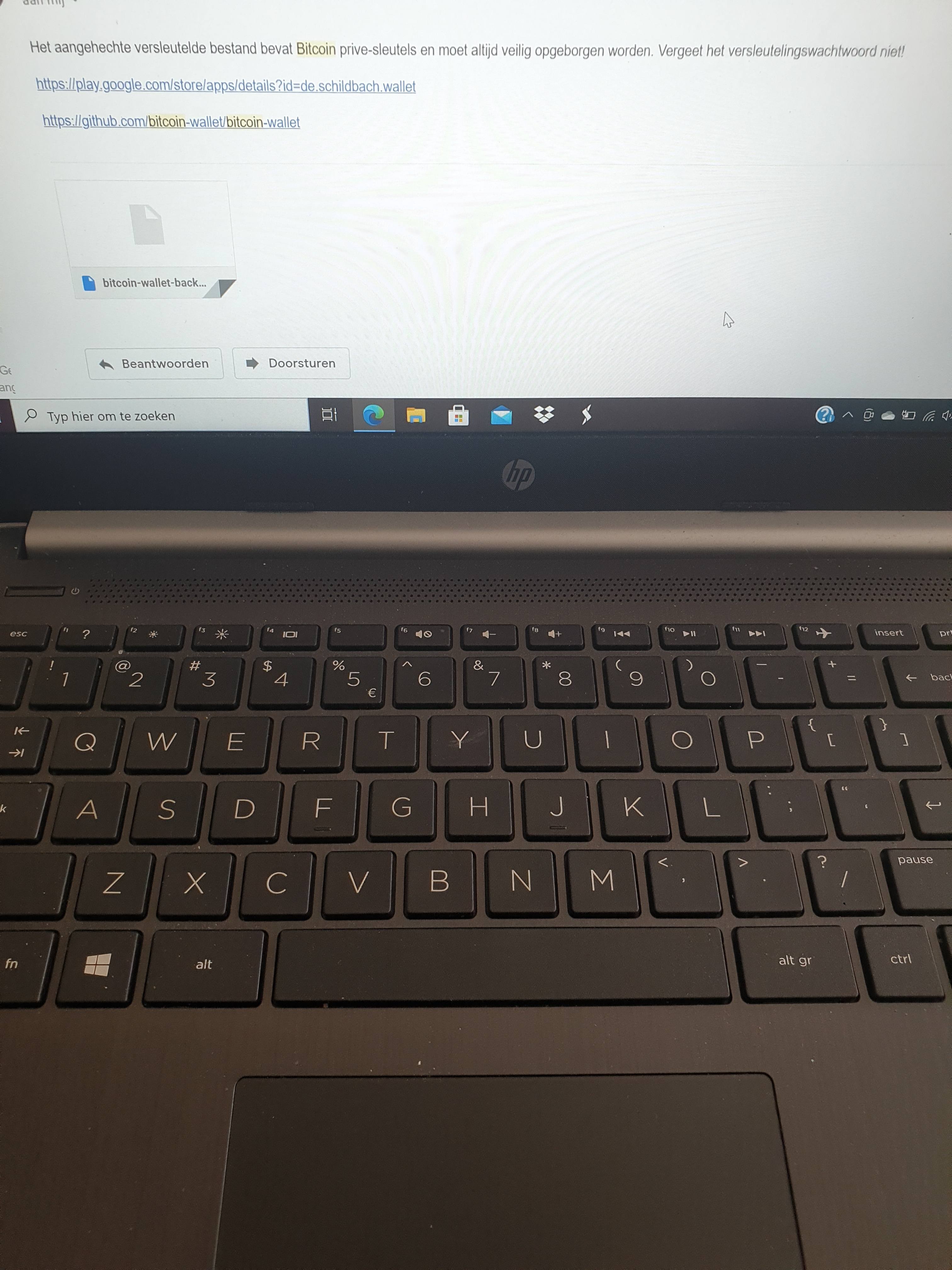 Ooit btc gekocht en heb ook een sleutel maar hoe btc vinden -  Cryptocurrencies - GoT