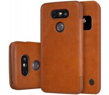 Nillkin Leather Case LG G5 - Qin Series - Brown