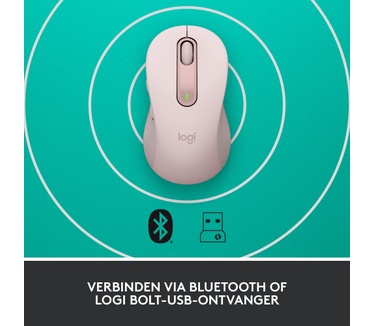 Logitech Signature M650 Large Rechtshandig Roze