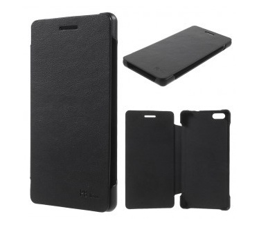 qMust Huawei P8 Lite Book Case - zwart