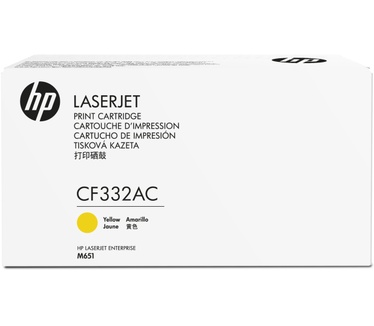HP 654A Ylw Contract LJ Toner Cartridge