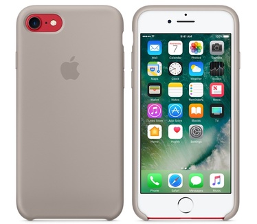 Apple Siliconenhoesje voor iPhone 7 - Kiezelgrijs