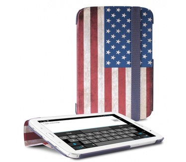 Puro Slim Case Zeta with Magnet Stand Up Samsung Galaxy Tab 3 8.0 US vlag