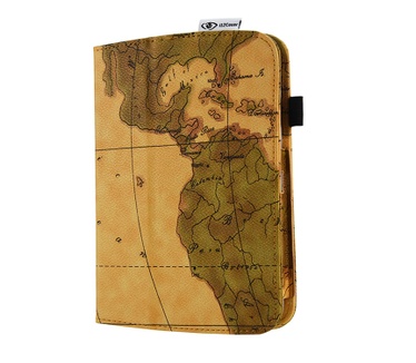 i12Cover Retro Case Samsung Galaxy Tab 3 7.0 Worldmap Design