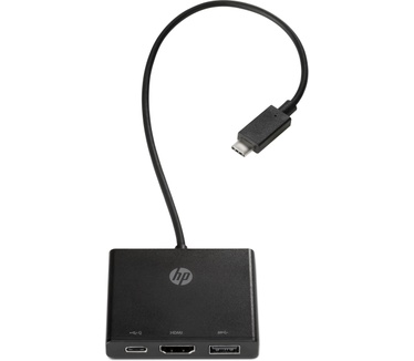 HP USB-C naar HDMI/USB 3.0/USB-C adapter Zwart
