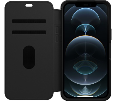 Otterbox Strada Leren Book Case Apple iPhone 12 Pro Max Zwart
