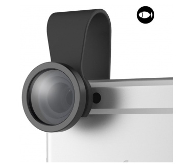 Rock FishEye clip-on lens - eenvoudig afneembaar - zwart