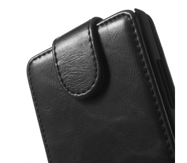 Kees Lederlook Flip Hoesje Nokia Lumia 930 - Zwart