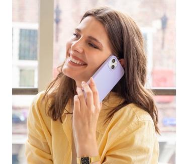 Accezz Liquid Silicone Backcover iPhone 15 Pro - Paars