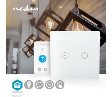 Nedis Wi-Fi Smart Lichtschakelaar | Dubbel