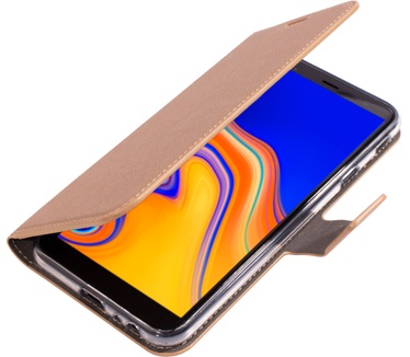 Mobiparts Saffiano Wallet Case, Samsung, Galaxy J4 Plus (2018), Copper