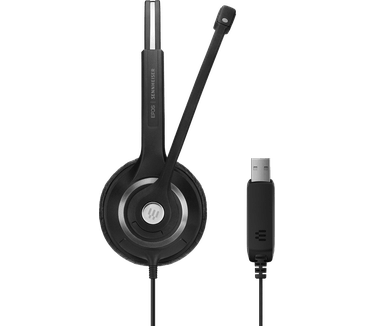 Sennheiser Epos EPOS I IMPACT SC 230 USB - 200-serie - koptelefoon - op oor - met bekabeling - USB - zwart, zilver