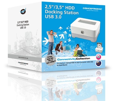 Conceptronic HDD Docking Station USB 3.0 Wit