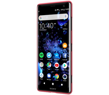 Nillkin Frosted Shield HardCase voor Sony Xperia XZ3 - Rood  Rood