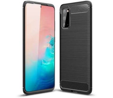 qMust Samsung Galaxy S20 Rugged TPU Case - Zwart