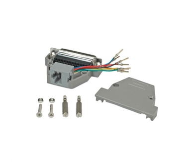 Roline Adapter DB25 M / RJ45 F, 8P/8C Grijs