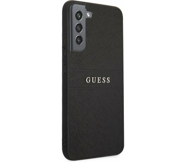 Guess Saffiano Hard Case voor Samsung Galaxy S22 (S901) - Zwart Zwart