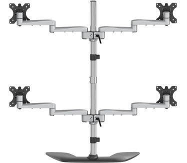 Startech.com Quad-Monitor Stand - Articulating - Steel & Aluminum