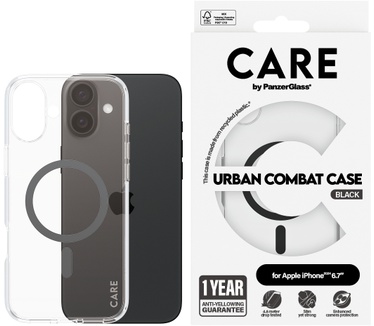 PanzerGlass CARE by PG BLK MagSafe iPhone16 6.7